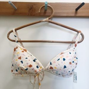 Madewell terrazzo bikini top, XXL